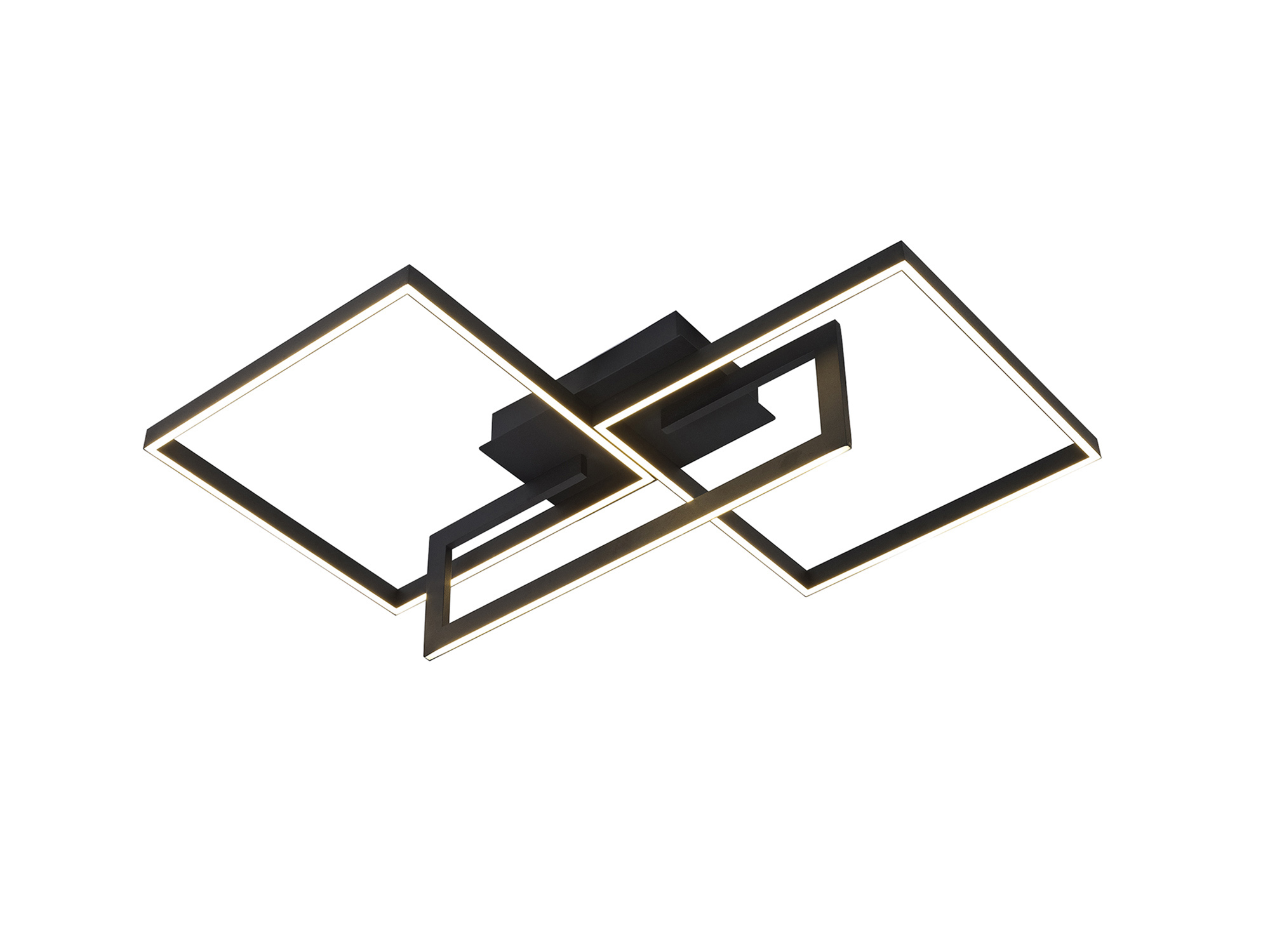 M7462  Mural Rectangular Flush Ceiling 48W LED Matt Black